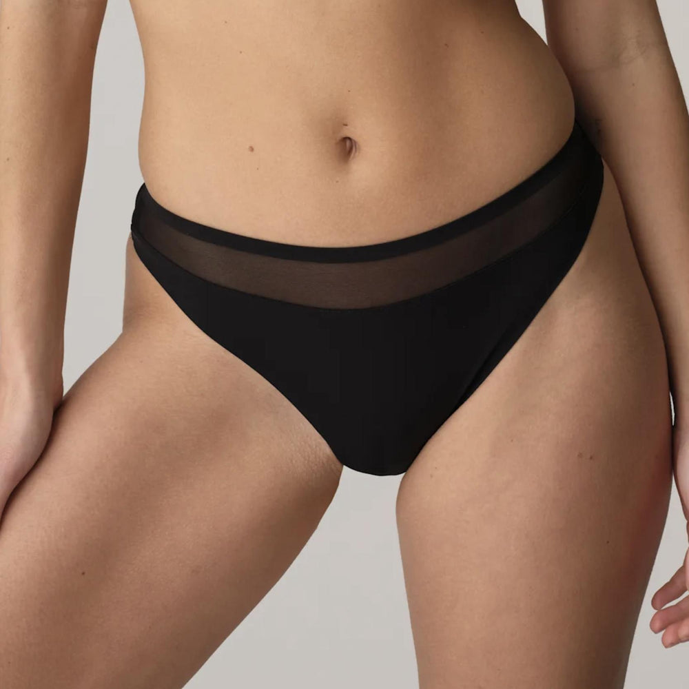 Marie Jo Louie Thong 0622090 in Black-Panties-Marie Jo-Black-Small-Anna Bella Fine Lingerie, Reveal Your Most Gorgeous Self!