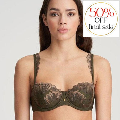 Marie Jo Phoebe Balcony Bra 0102455-Anna Bella Fine Lingerie-Olive Green-32-B