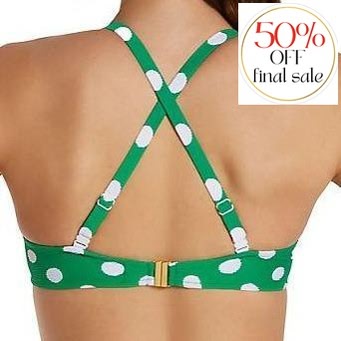 Marie Jo Rosalie Padded Heart-Shaped Bikini Top 1002416-Swimwear-Marie Jo-Kelly Green-32-C-Anna Bella Fine Lingerie, Reveal Your Most Gorgeous Self!