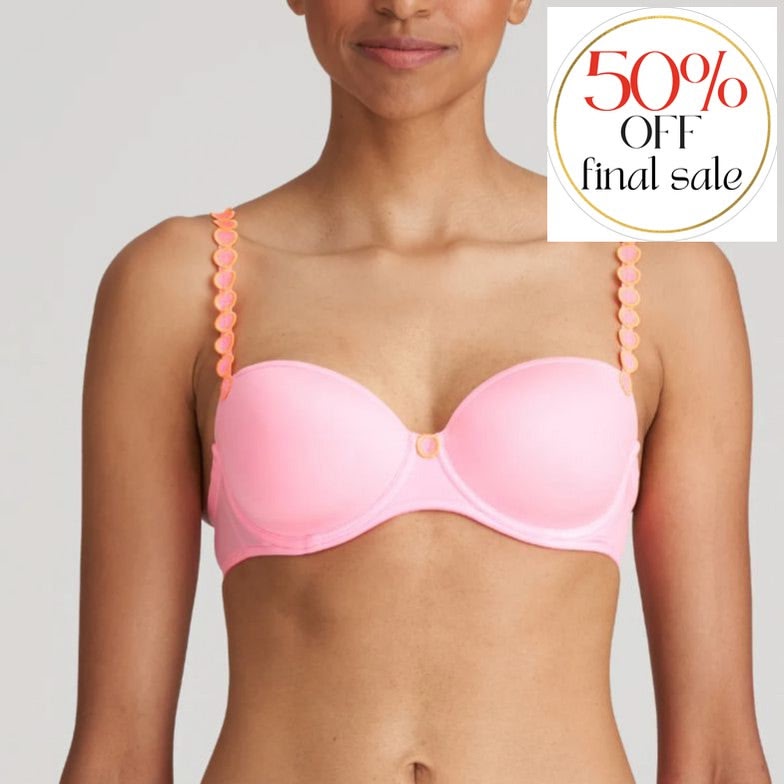 Marie Jo Tom Balcony Bra 0120829 in Happy Pink-Bras-Marie Jo-Happy Pink-32-B-Anna Bella Fine Lingerie, Reveal Your Most Gorgeous Self!