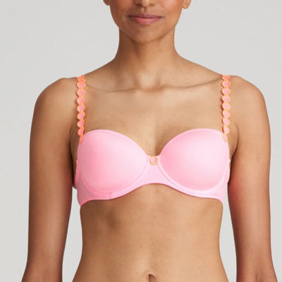 Marie Jo Tom Balcony Bra 0120829 in Happy Pink-Anna Bella Fine Lingerie-Happy Pink-32-B