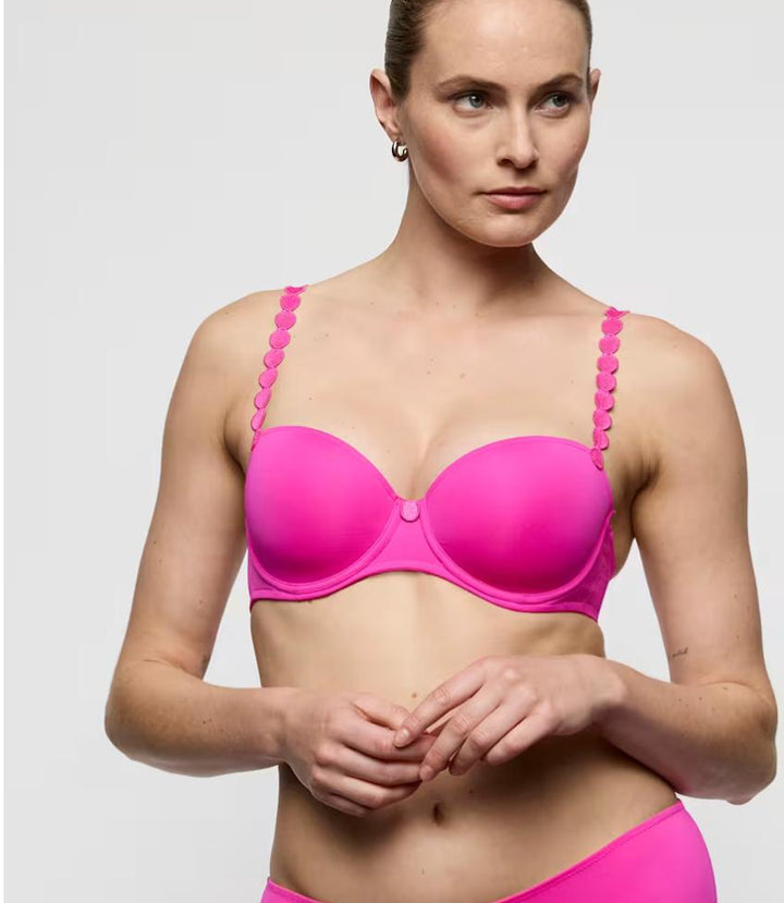 Marie Jo Tom Balcony Bra in Influencer Pink 0120829-Bras-Marie Jo-Influencer Pink-32-D-Anna Bella Fine Lingerie, Reveal Your Most Gorgeous Self!