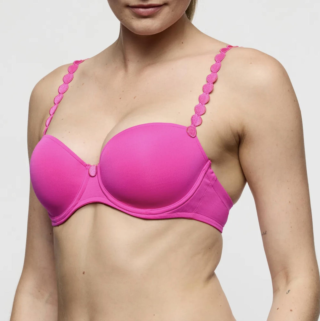 Marie Jo Tom Balcony Bra in Influencer Pink 0120829-Anna Bella Fine Lingerie-Influencer Pink-32-D