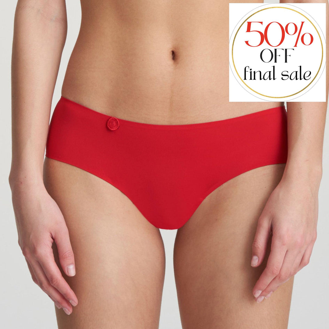 Marie Jo Tom Hotpants in Scarlet 0520822-Panties-Marie Jo-Scarlet-Small-Anna Bella Fine Lingerie, Reveal Your Most Gorgeous Self!
