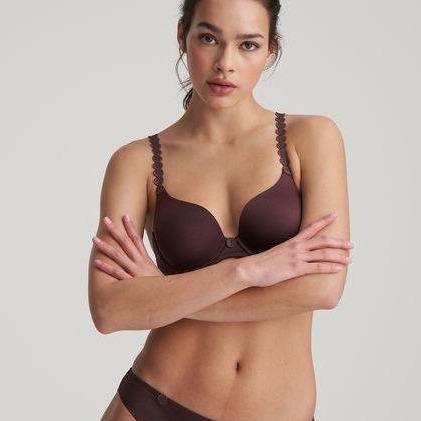 Marie Jo Tom Padded Heart Shape Bra in Aubergine 0120826-Anna Bella Fine Lingerie-Aubergine-36-B