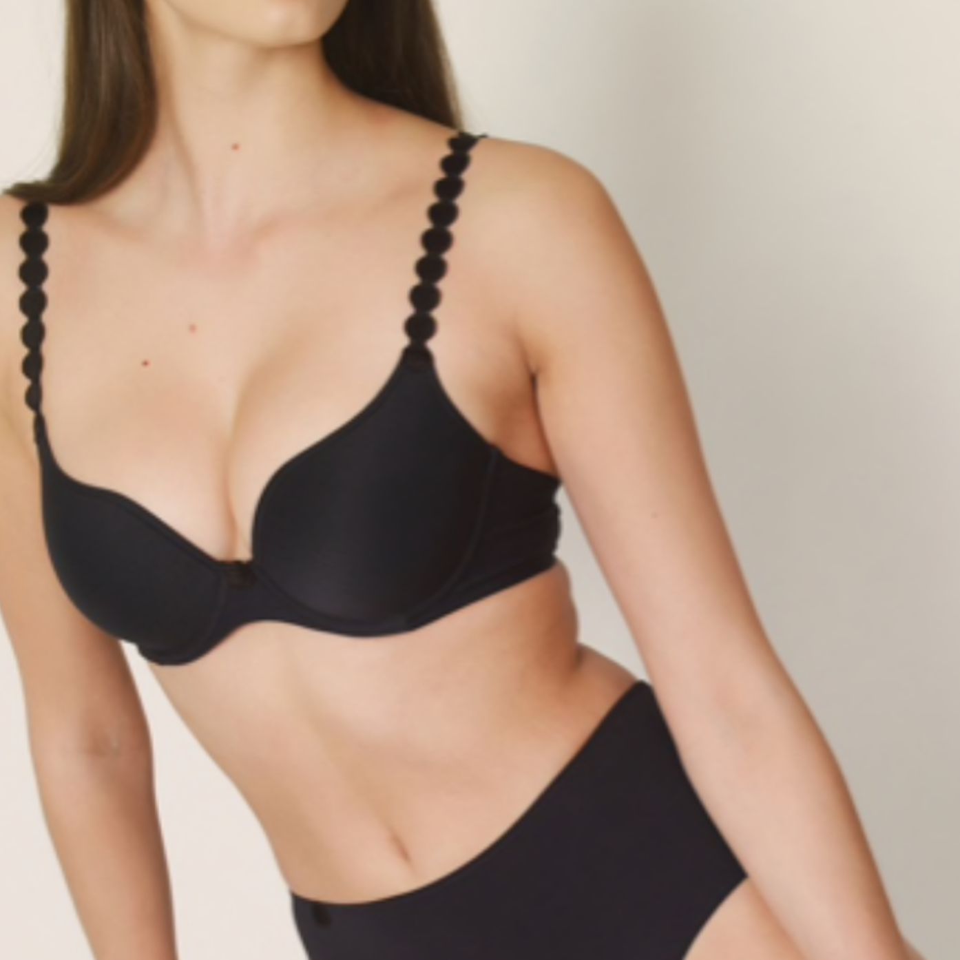 Marie Jo Tom Padded Heartshape in Charcoal 0120826-Bras-Marie Jo-Charcoal-32-B-Anna Bella Fine Lingerie, Reveal Your Most Gorgeous Self!
