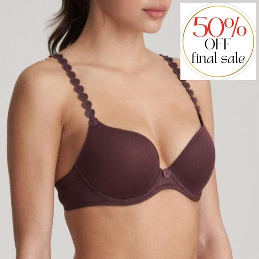 Marie Jo Tom Push-Up Bra in Aubergine 022827-Bras-Marie Jo-Aubergine-32-B-Anna Bella Fine Lingerie, Reveal Your Most Gorgeous Self!
