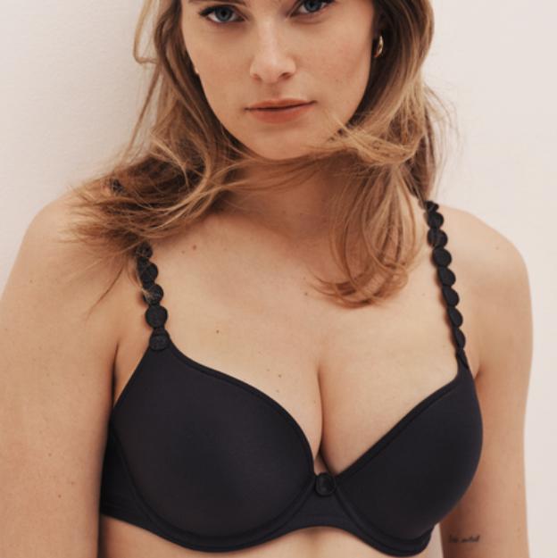 Marie Jo Tom Push-Up Bra in Charcoal 0220827-Bras-Marie Jo-Charcoal-32-B-Anna Bella Fine Lingerie, Reveal Your Most Gorgeous Self!