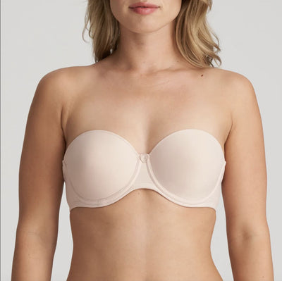 Marie Jo Tom Strapless Bra in Caffe' Latte 0120828-Strapless Bras-Marie Jo-Caffe' Latte-32-A-Anna Bella Fine Lingerie, Reveal Your Most Gorgeous Self!