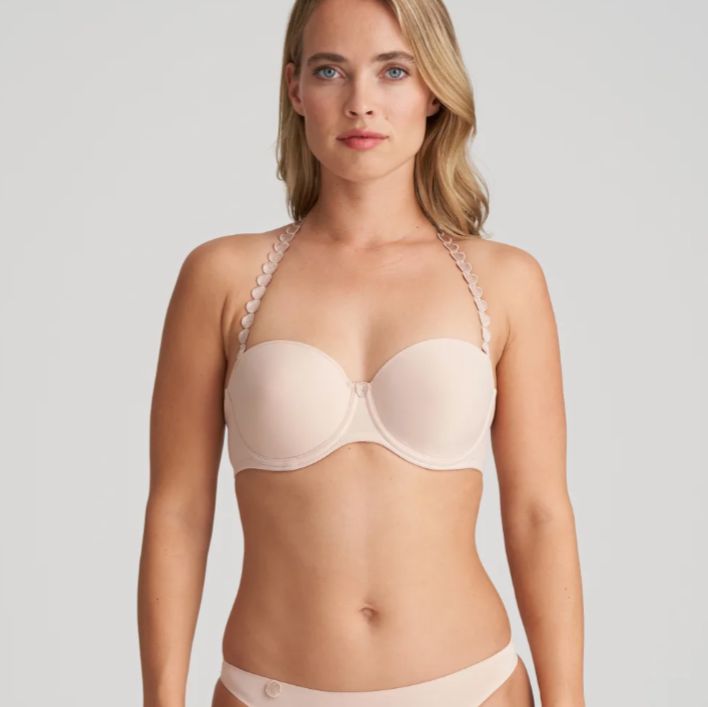 Marie Jo Tom Strapless Bra in Caffe' Latte 0120828-Anna Bella Fine Lingerie-Caffe' Latte-32-A