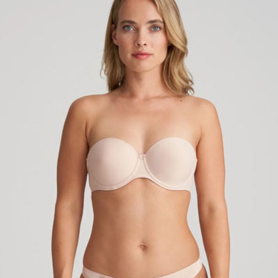 Marie Jo Tom Strapless Bra in Caffe' Latte 0120828-Anna Bella Fine Lingerie-Caffe' Latte-32-A