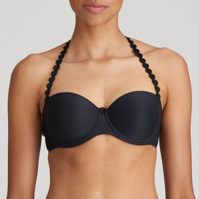 Marie Jo Tom Strapless Bra in Charcoal 0120828-Anna Bella Fine Lingerie-Charcoal-32-B