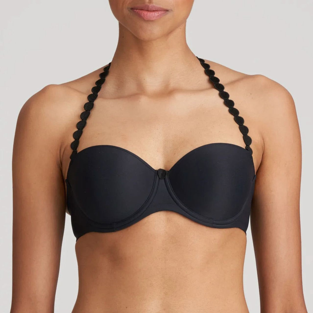 Marie Jo Tom Strapless Bra in Charcoal 0120828-Strapless Bras-Marie Jo-Charcoal-32-B-Anna Bella Fine Lingerie, Reveal Your Most Gorgeous Self!