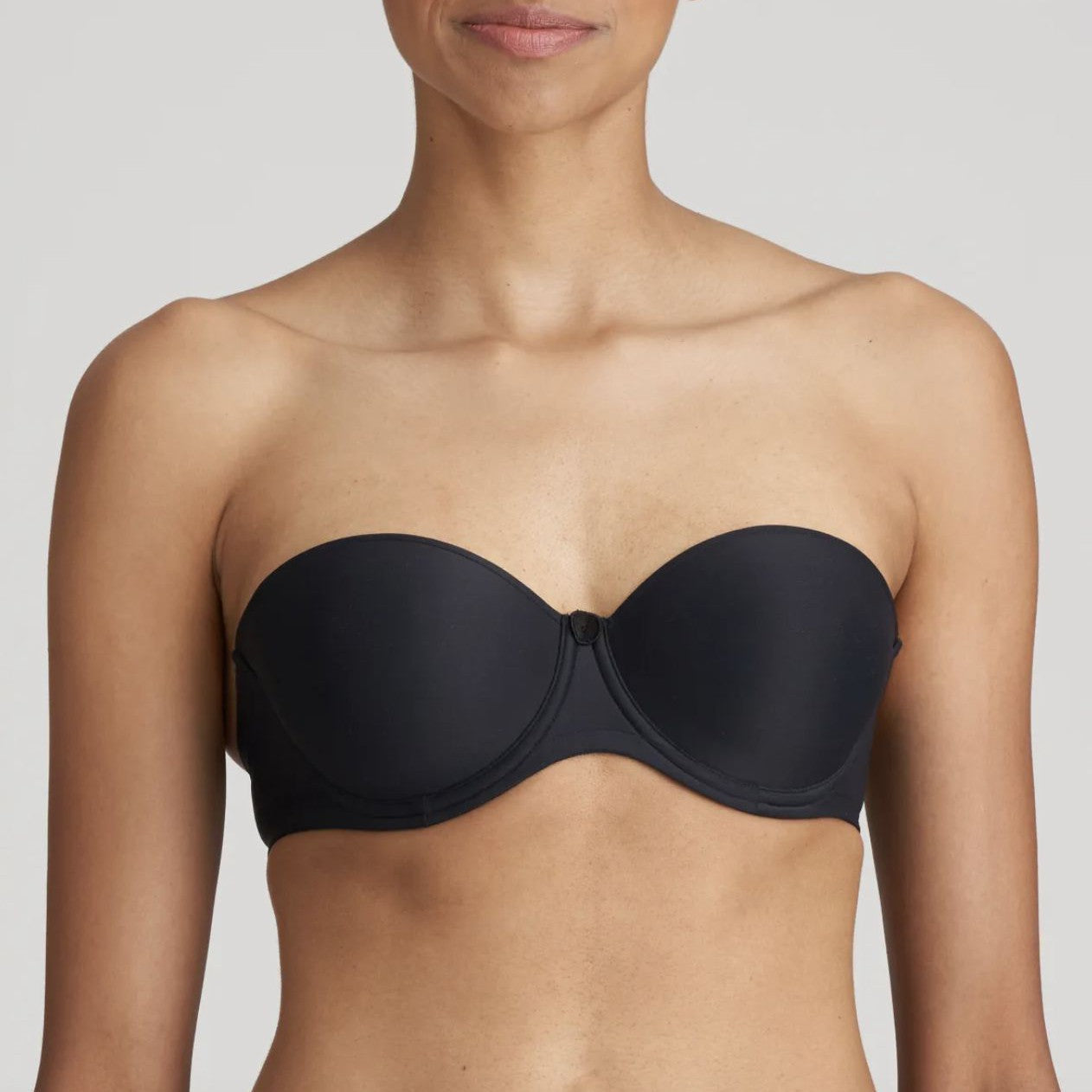 Marie Jo Tom Strapless Bra in Charcoal 0120828-Anna Bella Fine Lingerie-Charcoal-32-B