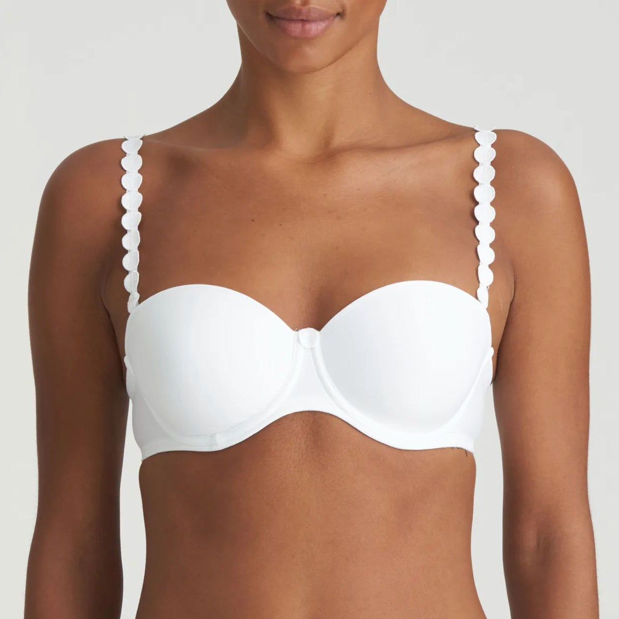 Marie Jo Tom Strapless Bra in White 0120828-Anna Bella Fine Lingerie-White-34-D