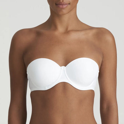 Marie Jo Tom Strapless Bra in White 0120828-Anna Bella Fine Lingerie-White-34-D