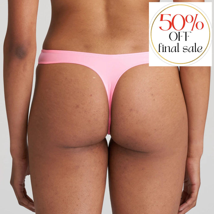 Marie Jo Tom Thong in Happy Pink 0620820-Panties-Marie Jo-Happy Pink-XSmall-Anna Bella Fine Lingerie, Reveal Your Most Gorgeous Self!
