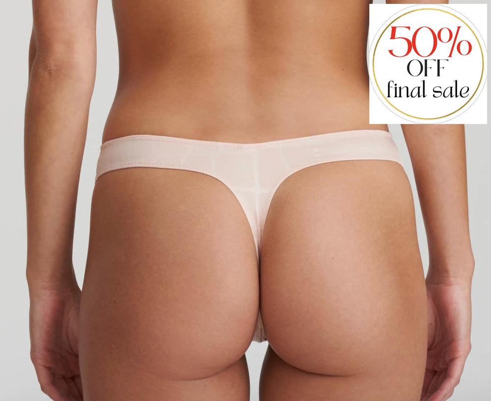 Marie Jo Yoshua Thong 0622210-Panties-Marie Jo-Silky Tan-XSmall-Anna Bella Fine Lingerie, Reveal Your Most Gorgeous Self!