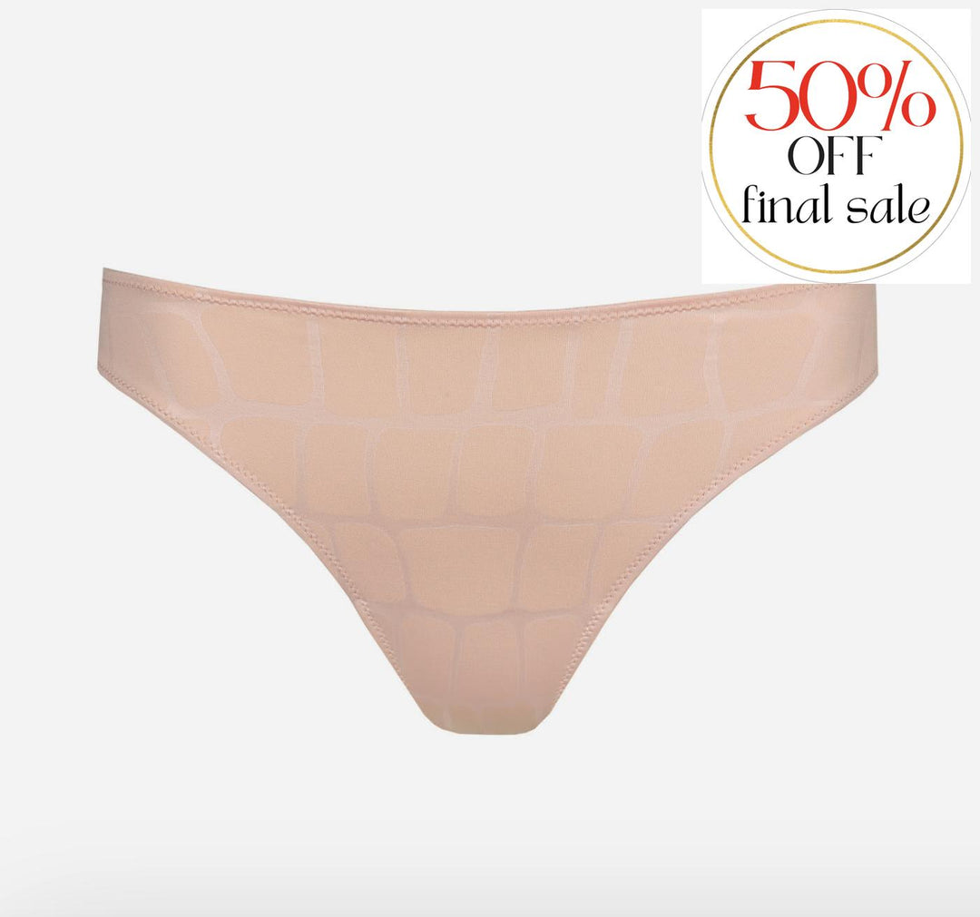 Marie Jo Yoshua Thong 0622210-Panties-Marie Jo-Silky Tan-XSmall-Anna Bella Fine Lingerie, Reveal Your Most Gorgeous Self!