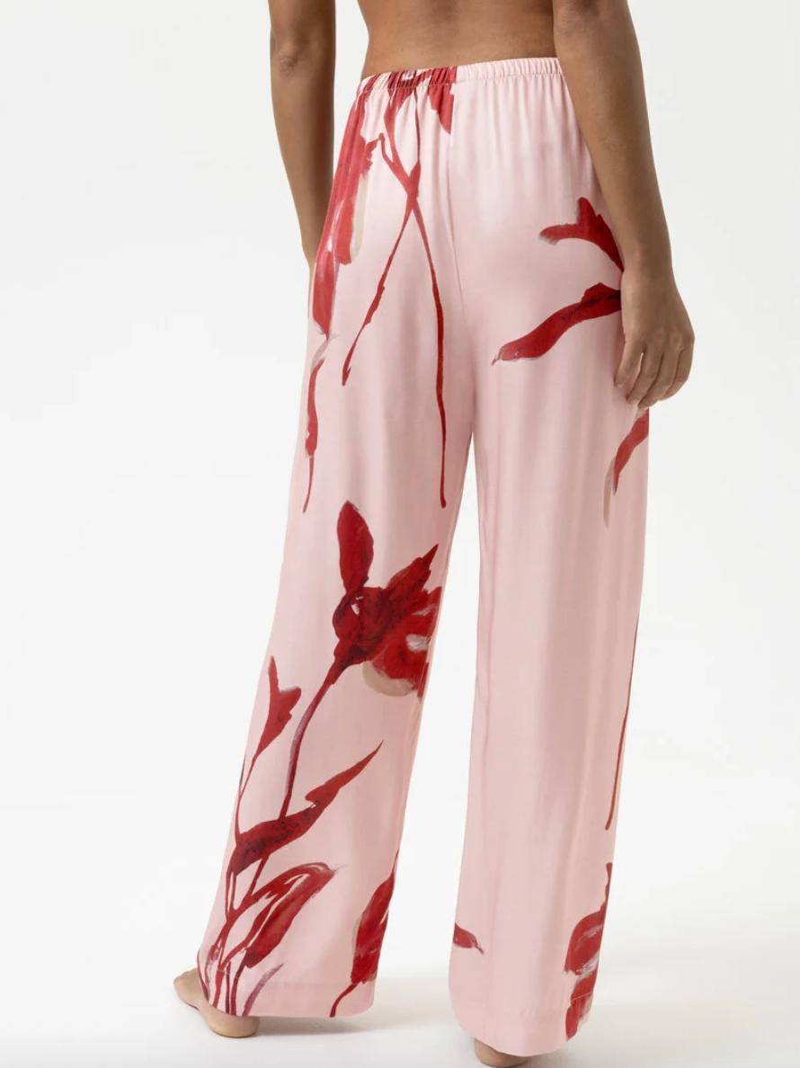 Mey Iced Winter Floral Camisole & Long Pant 1210092 in Bonbon Pink-Anna Bella Fine Lingerie-Bonbon Pink-Small-