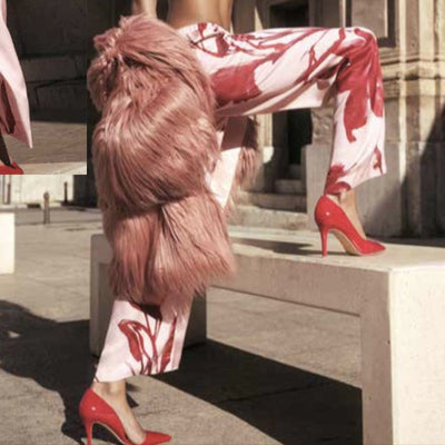 Mey Iced Winter Floral Camisole & Long Pant 1210092 in Bonbon Pink-Loungewear-Mey-Bonbon Pink-Small-Anna Bella Fine Lingerie, Reveal Your Most Gorgeous Self!