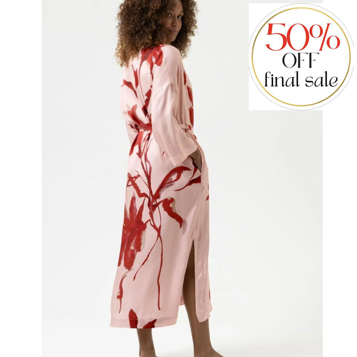 Mey Iced Winter Floral Kimono 1230083 in Bonbon Pink-Robes-Mey-Bonbon Pink-Small-Anna Bella Fine Lingerie, Reveal Your Most Gorgeous Self!