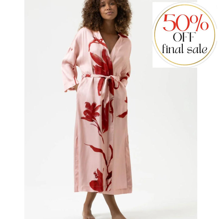 Mey Iced Winter Floral Kimono 1230083 in Bonbon Pink-Robes-Mey-Bonbon Pink-Small-Anna Bella Fine Lingerie, Reveal Your Most Gorgeous Self!