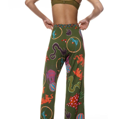 Mey Love Circus Long Pants 1220014-Loungewear-Mey-Pineforest-Small-Anna Bella Fine Lingerie, Reveal Your Most Gorgeous Self!