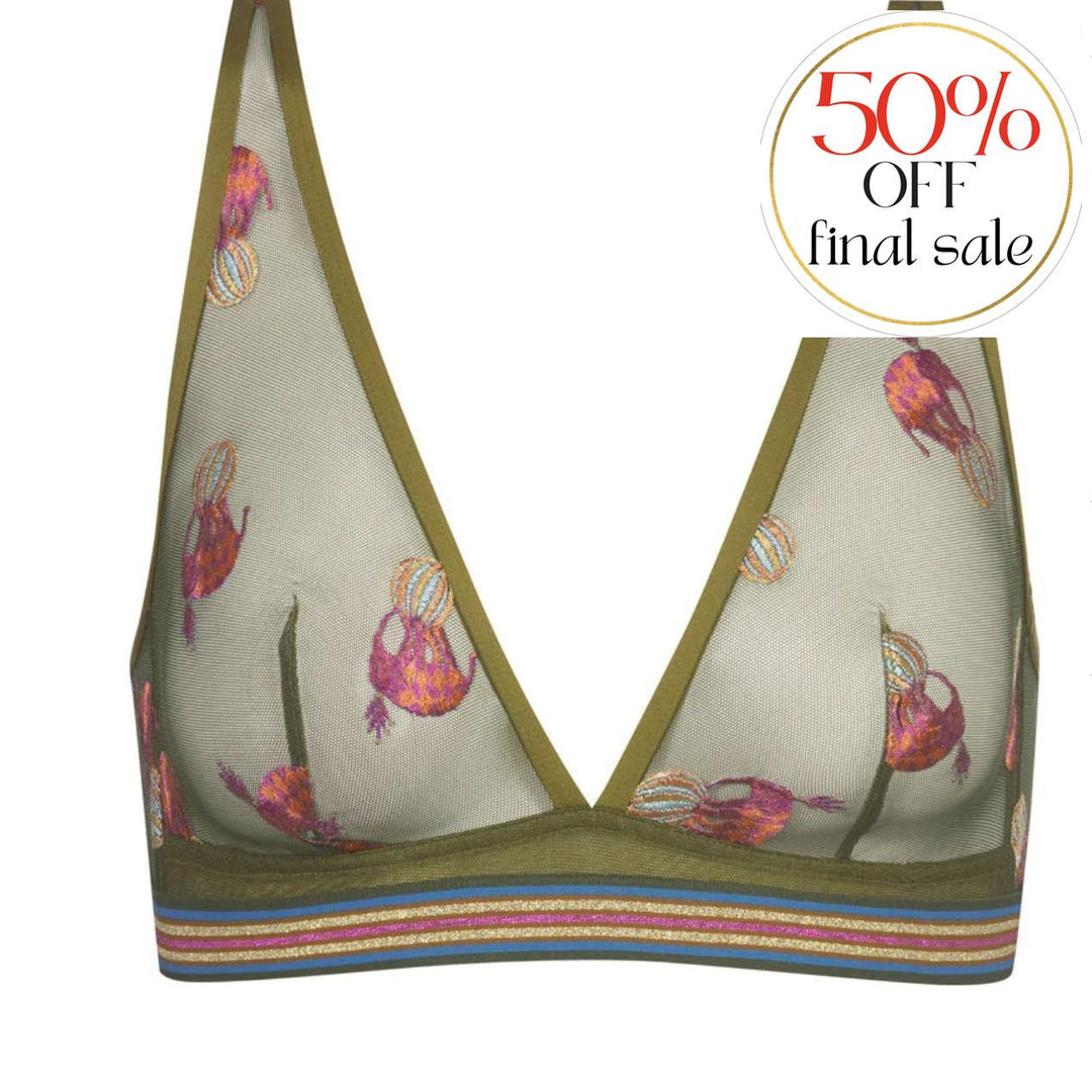 Mey Poetry Simsalabim Triangle Bra 1150014-Bralette-Mey-Urban Green-XSmall-Anna Bella Fine Lingerie, Reveal Your Most Gorgeous Self!