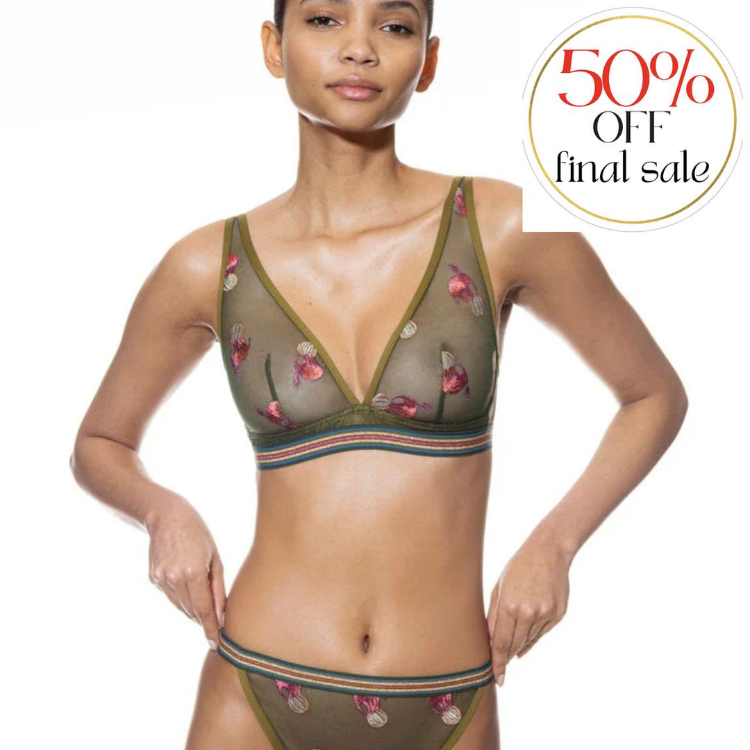 Mey Poetry Simsalabim Triangle Bra 1150014-Anna Bella Fine Lingerie-Urban Green-XSmall-