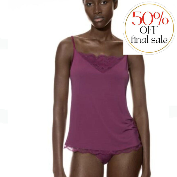 Mey Poetry Vogue Camisole 75 519-Loungewear-Mey-Barbados Cherry-XSmall-Anna Bella Fine Lingerie, Reveal Your Most Gorgeous Self!