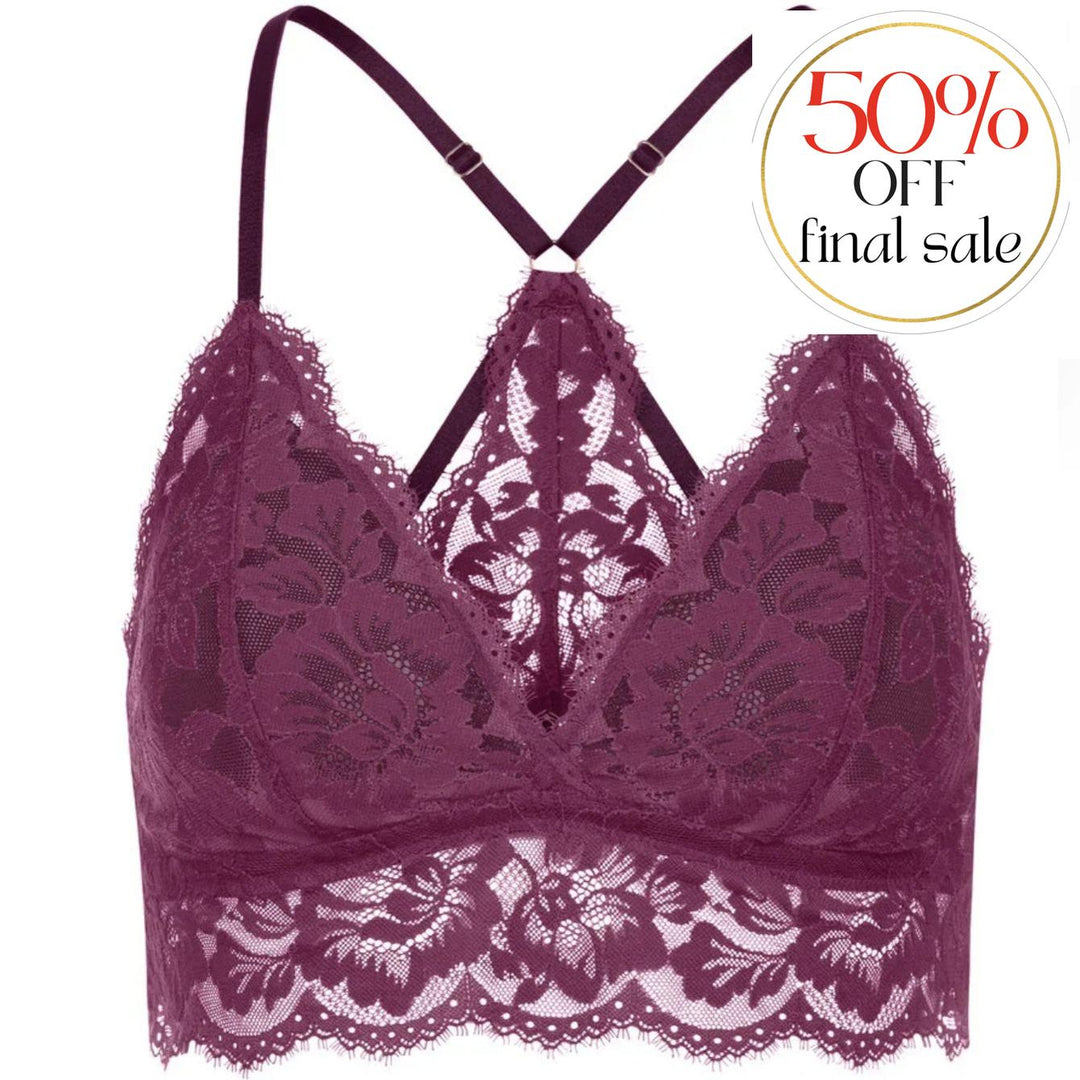 Mey Poetry Vogue Triangle Bra 74233-Bralette-Mey-Barbados Cherry-Small-Anna Bella Fine Lingerie, Reveal Your Most Gorgeous Self!