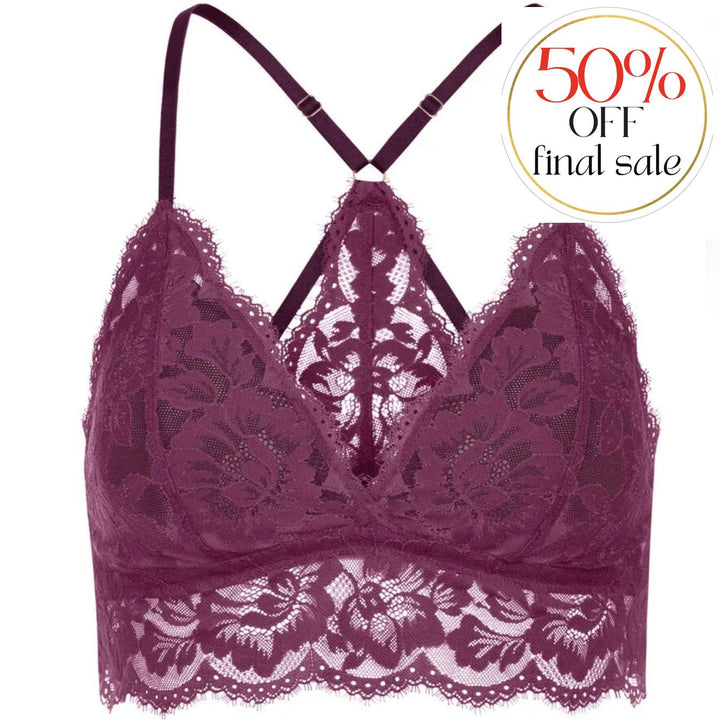 Mey Poetry Vogue Triangle Bra 74233-Bralette-Mey-Barbados Cherry-Small-Anna Bella Fine Lingerie, Reveal Your Most Gorgeous Self!