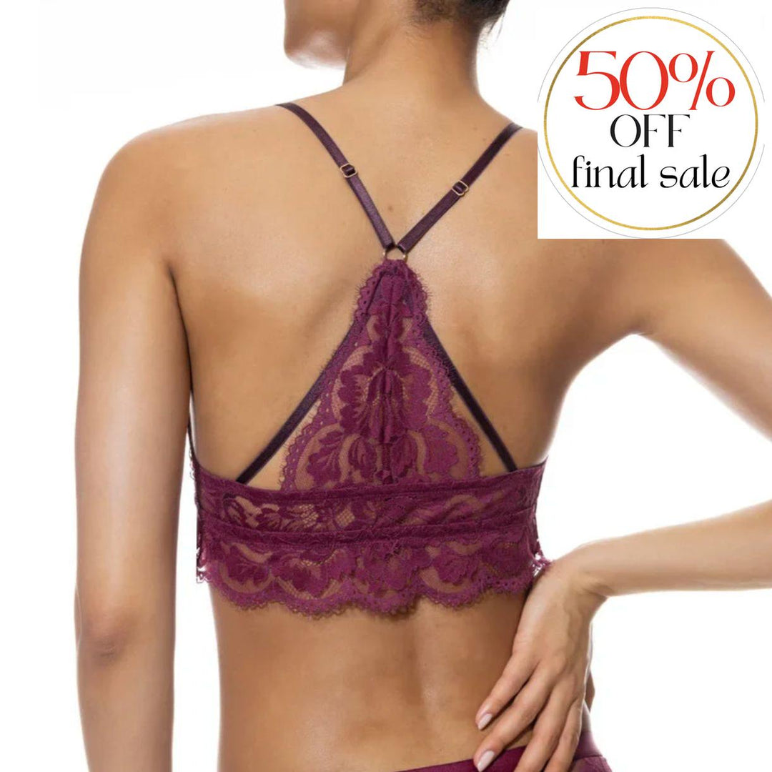 Mey Poetry Vogue Triangle Bra 74233-Bralette-Mey-Barbados Cherry-Small-Anna Bella Fine Lingerie, Reveal Your Most Gorgeous Self!