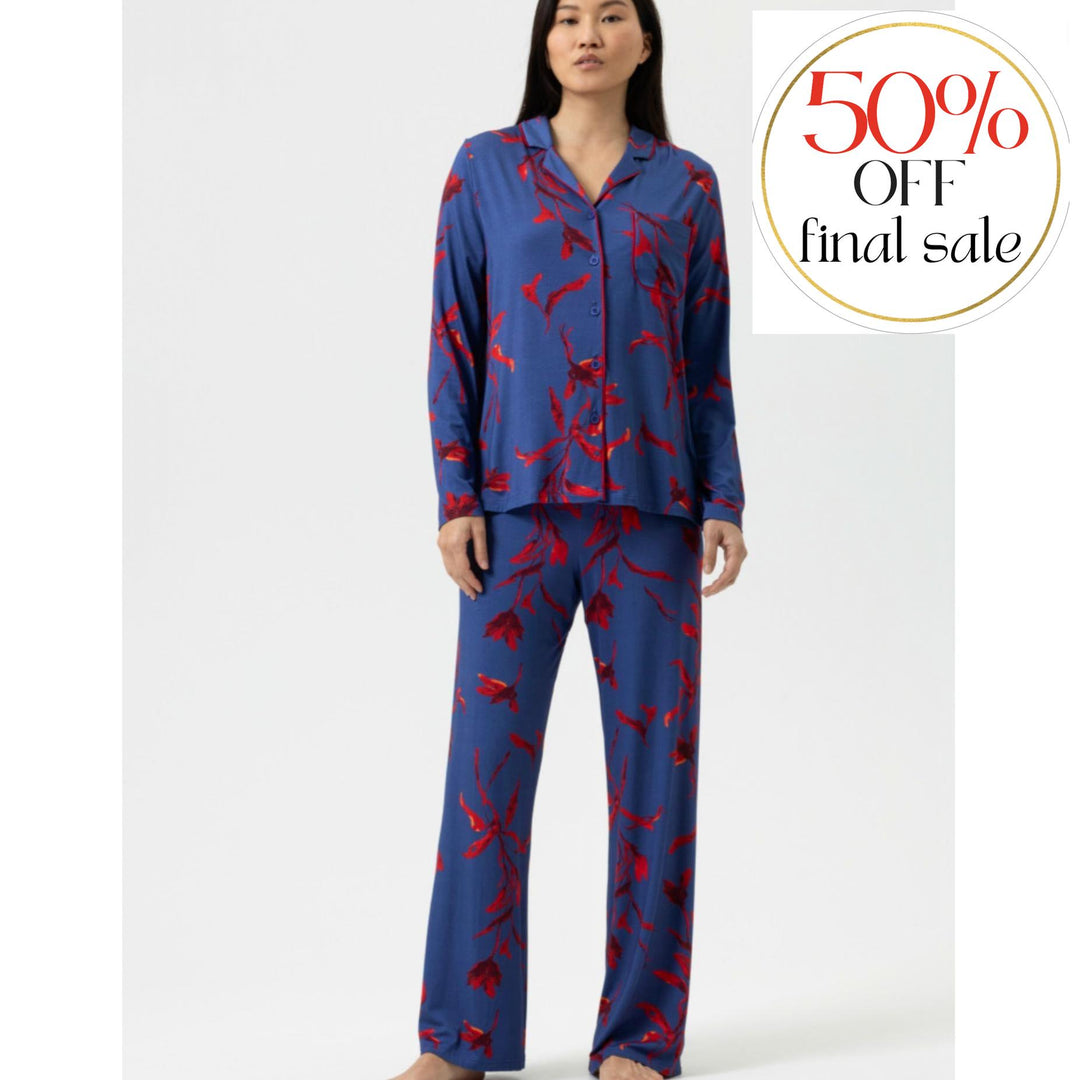 Mey Royal Garden Pajama Set in Astral Night 1240075-Loungewear-Mey-Astral Night-Small-Anna Bella Fine Lingerie, Reveal Your Most Gorgeous Self!