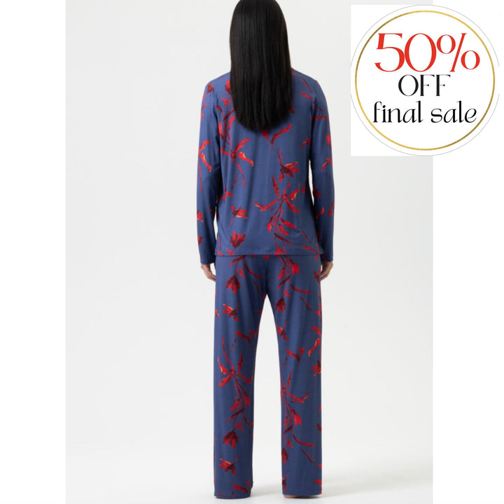 Mey Royal Garden Pajama Set in Astral Night 1240075-Loungewear-Mey-Astral Night-Small-Anna Bella Fine Lingerie, Reveal Your Most Gorgeous Self!