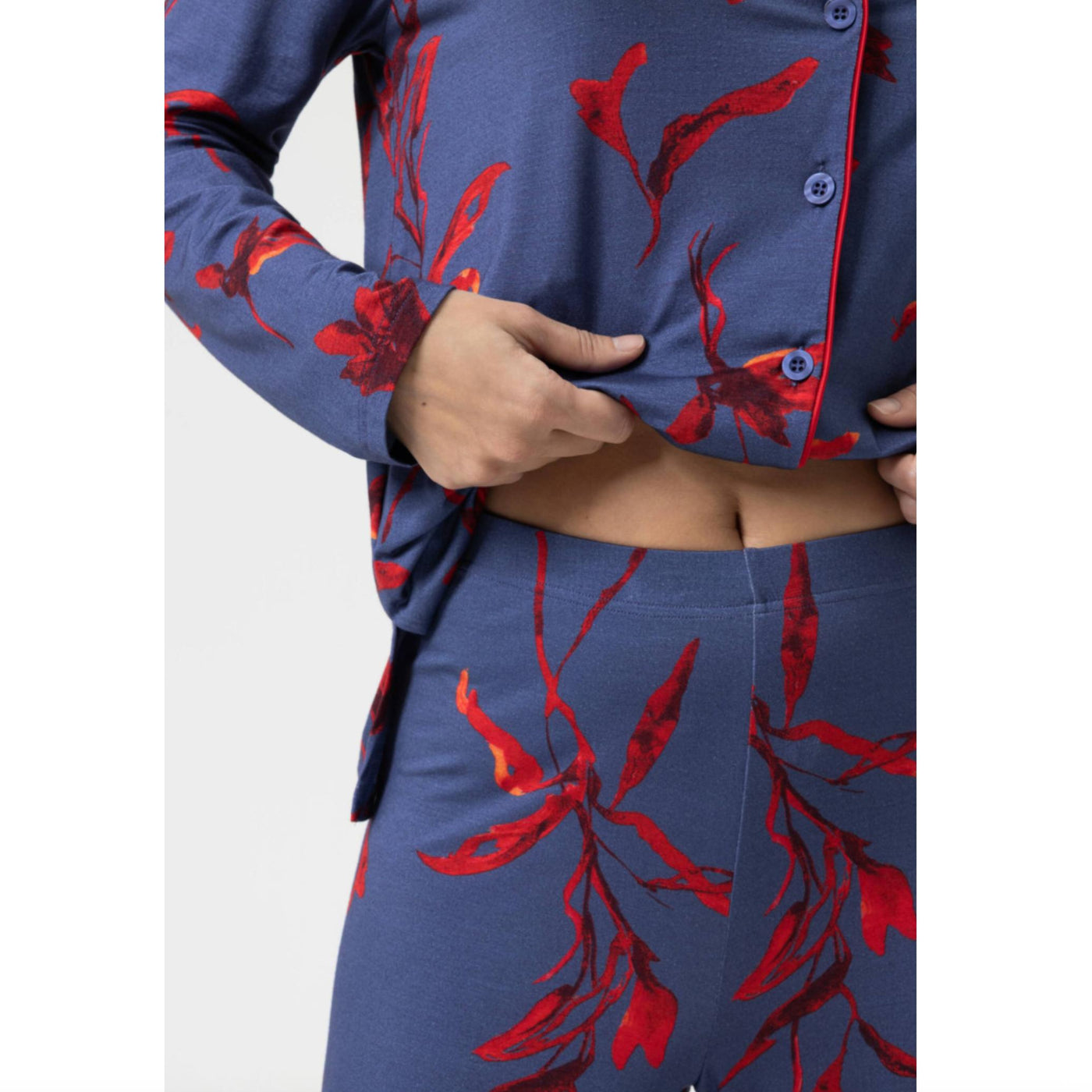 Mey Royal Garden Pajama Set in Astral Night 1240075-Anna Bella Fine Lingerie-Astral Night-Small-