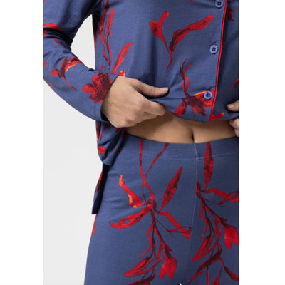 Mey Royal Garden Pajama Set in Astral Night 1240075-Anna Bella Fine Lingerie-Astral Night-Small-