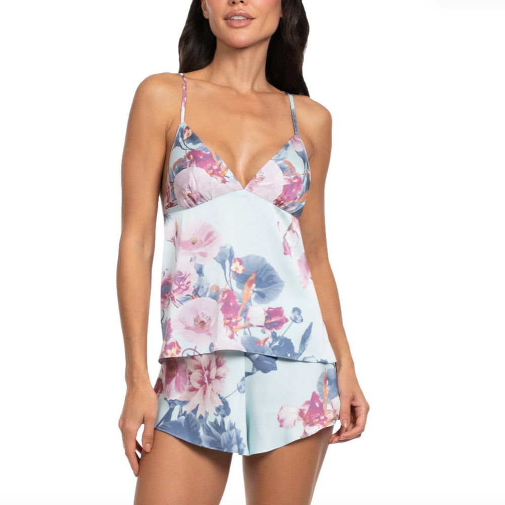 Midnight Bakery Dove Cami Tap Set in Flowery Secret DVE140-Sleepwear-Midnight Bakery-Flowery Secret-XSmall-Anna Bella Fine Lingerie, Reveal Your Most Gorgeous Self!