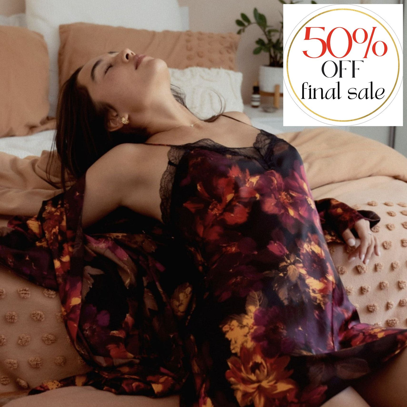 Midnight Bakery Dylan Chemise DYN110-Loungewear-Midnight Bakery-Midnight Queen-XSmall-Anna Bella Fine Lingerie, Reveal Your Most Gorgeous Self!