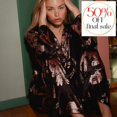 Midnight Bakery Eastly Floral Pajamas in Electric Floral ETY145-Loungewear-Midnight Bakery-Electric Floral-XSmall-Anna Bella Fine Lingerie, Reveal Your Most Gorgeous Self!