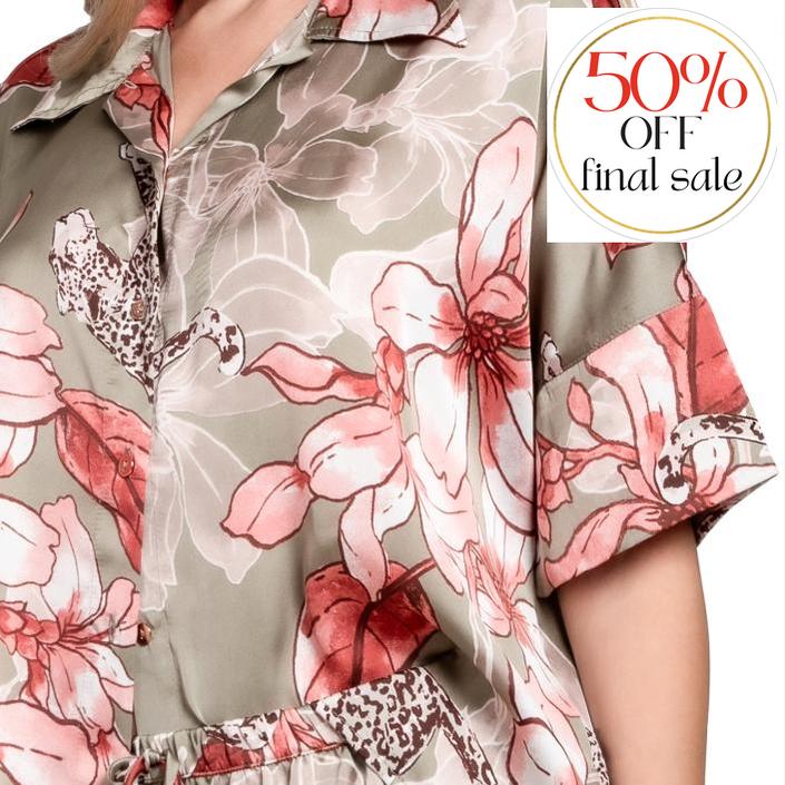 Midnight Bakery Emma PJ Set EAE145 in Ziggy/Loden-Loungewear-Midnight Bakery-Ziggy/Loden-XSmall-Anna Bella Fine Lingerie, Reveal Your Most Gorgeous Self!