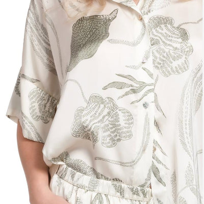 Midnight Bakery Emma PJ Set EAE345 in Seagrass /Cream-Anna Bella Fine Lingerie-Seagrass/Loden-XSmall-