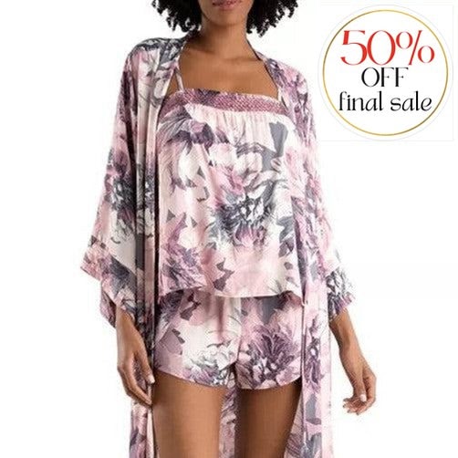 Midnight Bakery Moonlight Beach Cami Tap Pant MBH140-Loungewear-Midnight Bakery-Mauve-XSmall-Anna Bella Fine Lingerie, Reveal Your Most Gorgeous Self!