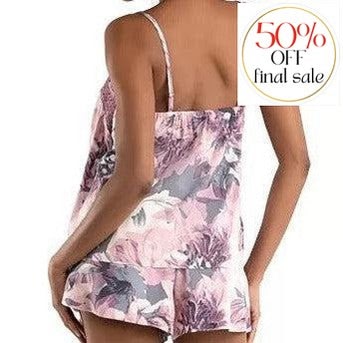 Midnight Bakery Moonlight Beach Cami Tap Pant MBH140-Loungewear-Midnight Bakery-Mauve-XSmall-Anna Bella Fine Lingerie, Reveal Your Most Gorgeous Self!