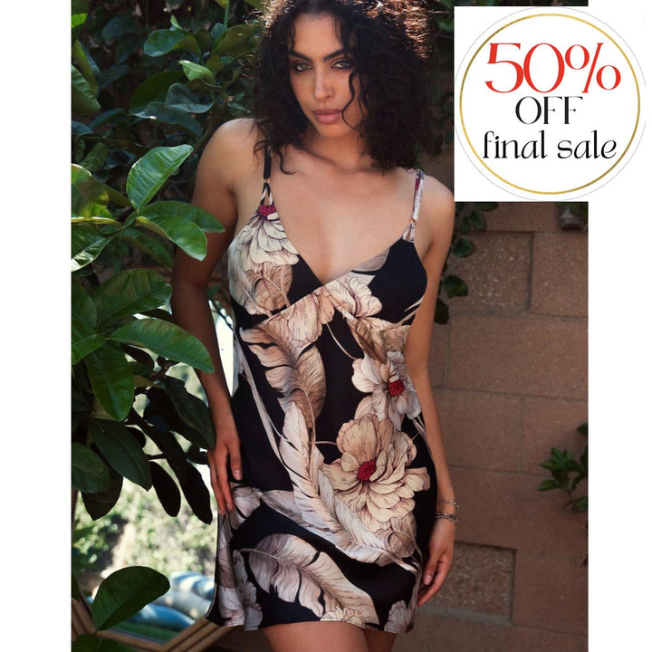 Midnight Bakery Summer Song Chemise IDY110-Loungewear-Midnight Bakery-Summer Song-Small-Anna Bella Fine Lingerie, Reveal Your Most Gorgeous Self!