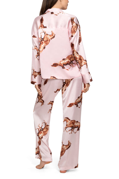 Midnight Bakery Wild Horses Pajamas SYV345-Loungewear-Midnight Bakery-Wild Horses-XSmall-Anna Bella Fine Lingerie, Reveal Your Most Gorgeous Self!