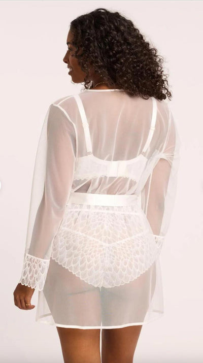 Montelle Lacy Cover Up 9341 in Chantilly-Robes-Montelle-Chantilly-Small/Medium-Anna Bella Fine Lingerie, Reveal Your Most Gorgeous Self!