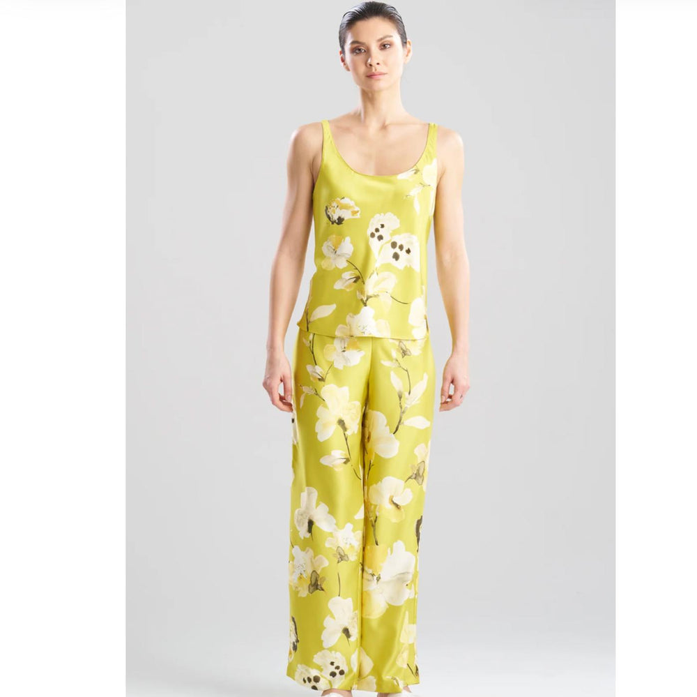 Natori Aurelia Tank PJ Set X76120 in Chartreuse-Sleepwear-Natori-Chartreuse-XSmall-Anna Bella Fine Lingerie, Reveal Your Most Gorgeous Self!
