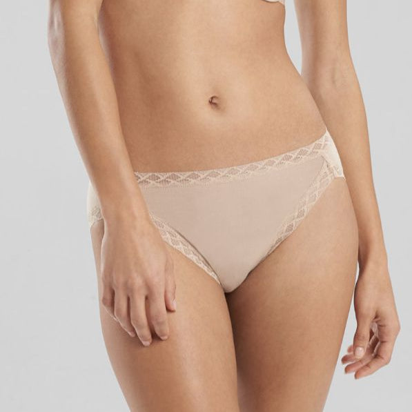 Natori Bliss French Cut Panty in Cafe' 152058-Panties-Natori-Cafe'-XSmall-Anna Bella Fine Lingerie, Reveal Your Most Gorgeous Self!